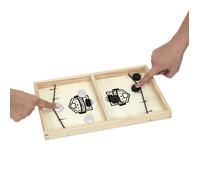 Jeu de Hockey en Bois "Palets" 35cm Naturel Beige G