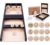 Jeu de palets LA Ferme spécial Enfants 4 Ans et + - ENGELHART - 80 cm - Bois - Jeu de société