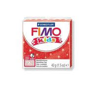 Jeu de pâte polymère - LA FOURMI - Fimo kids - Rouge scintillant - Sachet refermable