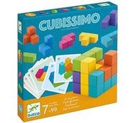 Jeu de patience Cubissimo 30 defis - Cube de 7 pieces en bois - Casse tete solo 1 joueur - Djeco