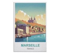 Jeu de Patience et de Réflexion,Marseille France，des Vacances pour Adolescents，Cadeau de Noël，38x26CM，Paper Puzzle,AA-1020