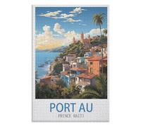 Jeu de Patience et de Réflexion,Port-au-Prince Haïti，des Vacances pour Adolescents，Cadeau de Noël，75x50Cm，Wooden Puzzle,AA-930