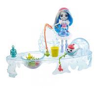 Jeu de pêche à la ligne Enchantimals avec la poupée Sashay Seal (15,24 cm) et la figurine Blubber, ajouter de l'eau et commencer à pêcher