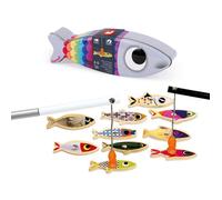Janod - Jeu de pêche à la ligne Sardine J08209 en bois dès 2 ans