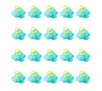 Jeu De Pêche Au Canard - 20 Pièces Jouets De Bain Pêche | Jouets De Pêches Flottants | Ensemble De Jouet De Pêches | Jouet Spongieux Éclairants pour L'heure du Bain，Tortue de Mer
