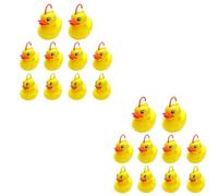 Jeu De Pêche Aux Canards - 20 Pieces Jouet Aquatique Canard Interactif - Ensemble De Bain Interactifs - pour Plage, Piscine, Lac Extérieur, Jouet Aquatiqu