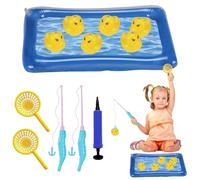 Jeu de pêche en Bassin pour - Jeu de Pêche pour Le Bain | Canards Flottants Gonflables pour Piscine pour Tout-Petits Cadeaux de Noël Vacances d'Été à la Plage Événement d'anniversaire Prix de