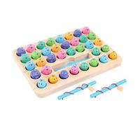 Jeu De Pêche Magnétique 2 En 1, Puzzle De Tri Des Nombres, Alphabet, Jouet Éducatif Pour Enfants, Attrapez Le Ver