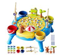 Jeu De Pêche Magnétique - Grande Planche Rotative, Ensemble De Jeu Électrique Musical, Jouet Interactif D'activité Pour Tout-petits, Kit De Capture De Poisson Magnétique Coloré | Cadeau De Noël D'anni