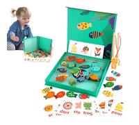 Jeu de pêche magnétique, Jeu de pêche magnétique, Jeux d'apprentissage, Jeux d'alphabets, Jouets éducatifs, Jeux de Lettres en Bois, Jeu de Mots, Jouet de pêche magnétique pour
