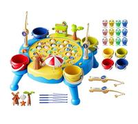 Jeu de pêche magnétique - Jeu de pêche pour en bas âge, planche de je électrique, jouet musical rotatif | Développement de la motricité pendant 3 ans + garçons filles fête de Noël anniversair