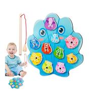 Jeu De Pêche Magnétique - Jouet Magnétirique Amusant! Couring Shell Forme Couleur Assortie Toyy Match Numbers Magnetic Fishing Game | Magnétiique pour Les Appren