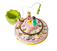 Jeu de pêche magnétique,Jouets Interactifs Gâteau Magnétique Électrique Rotatif Musical - Jeux De Plateau Pour - Pour Maternelle Classe Instruction À Domicile Voyage Et Maison Petite Enfance Et