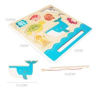 Jeu De Pêche Magnétique Montessori Pour Enfants, Puzzle En Bois, En Forme D'animal Marin, Jeu De Société Assorti, Éducatif, Nouvelle Collection