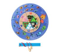 Jeu de pêche magnétique, poisson magnétique | Booster d'apprentissage en bois et créativité,Jeux de pêche, jouets éducatifs pour de 3 ans et plus