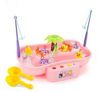 Jeu De Pêche Magnétique Pour Enfants, Avec Canne À Pêche, Jouets De Piscine, Avec Chanson, Histoire Et Sons D'animaux, Montessori