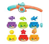 Jeu De Pêche pour | Activités Éducatives d'apprentissage des Couleurs | De Pêche Magnétiques | pour Piscine, Plateau, en Plein Air, Table, Fête, Natation, Déplacements,