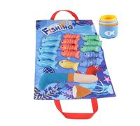 Jeu de Pêche pour | Jeu Éducatif avec Tissu Tri,Jouet Sensoriel Interactif avec Emboîtement pour Baignoire Piscine ,dÂge Préscolaire Amusement Aquatique