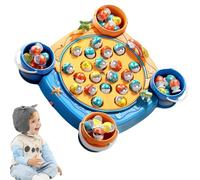 Jeu De Pêche pour ,Jouet Électrique Interactif avec de la Musique - Jeu de Pêche sur Table | pour Le Développement de la Motricité Fine des en Activité d'Intérieur pour l'École