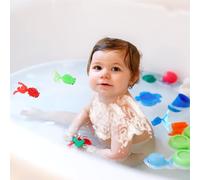 Jeu de Pêche pour Le Bain | Jouets De Pêche pour Salle De Bain | Divertissement Aquatique Flottant Attrape Poissons pour Baignoire Piscine Plage Grande Chaleur Activité Excitante Garçons Filles Salle