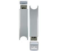 Jeu de pênes haut + bas avec vis et gâches pour antipanique IDEA non coupe-feu - gris métallisé ISEO CITY