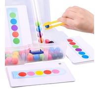 Jeu De Perles À Clip Colorées, Tube À Essai Pour Enseignement Cognitif, Entraînement De La Motricité Fine, Jeu Éducatif Montessori, Jouet D'apprentissage Préscolaire