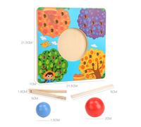 Jeu De Perles À Clip En Bois Coloré, Planche De Puzzle Avec Baguettes, Comptage, Reconnaissance Des Couleurs, Tri, Jouet Éducatif Montessori Pour Enfants