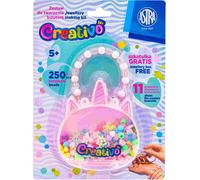 Jeu de perles créatives pour licornes ASTRA - 250 pièces + 2 m de gomme pour la créativité Créez de merveilleux projets pleins de magie et de couleurs