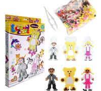 Jeu de perles thermocollantes - Jeu créatif pour enfants, 1000 perles, tampons + accessoires