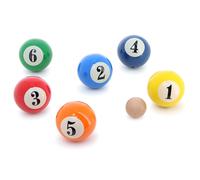 Jeu De Pétanque Boules De Billard Beige TU