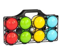 Jeu de Pétanque Complet avec 8 Boules Colorées et Cochonnet - Panier de Transport Inclus - Pour Enfants et Adultes
