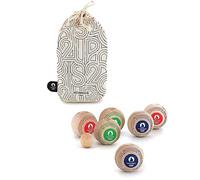 Jeu de Pétanque Édition Jeux Olympiques 2024 Beige Enfant Dès 5 Ans en Bois