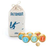 Vilac - Jeu de Pétanque Rétro - Jeu de Plein Air - Jeu d'Adresse et de Précision en Bois Vernis - Jeu d'Ambiance - 6 Boules Colorées - pour Enfants à Partir de 5 Ans