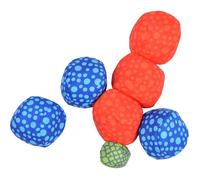 Jeu de pétanque Ocean 5 Extreme Boule, motif pois rouge/bleu