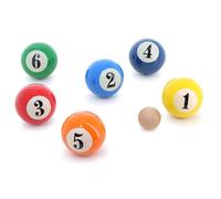 Jeu de pétanque - VILAC - Boules de billard (Réf. 4072) - Bois massif - Diamètre 6 cm - 100% fabriqué en France