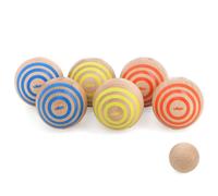 Jeu de pétanque - VILAC - Stripes - Bois massif - 6 boules Ø6 cm - 100% fabriqué en France