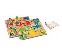 Cayro - Parcheesi Et Oie - + 5 Ans - Modèle Pirates - Jeu De Société Double pour Enfants Et Adultes - Plateau Réversible Et Pièces en Bois - 2 À 4 Joueurs