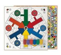 Cayro – Jeu de petit chevaux et de l'oie – Bois – 40 x 40 cm