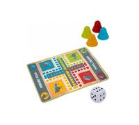 Jeu de Petits Chevaux Geant 130x93cm - Tapis plateau, 16 pions, de en mousse - Ludo XXL - Set Jeu societe exterieur + carte