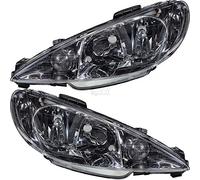 Jeu de phares 206 H7+H7 années de construction 98-10 - Chromé - Tous les modèles