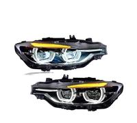 Jeu De Phares Kit Gauche Et Droit Pour BMW Série 3 F30 F35 F80 2013-2019 Phares LED Dynamiques DRL Feux De Voiture Accessoires De Lentille Projecteur Halo Angel Eyes(Halogen)