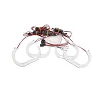 Jeu De Phares Pour BMW Série 3 F30 F31 F34 2012 2013 2014 2015 2016 Phare Voiture Halogène Style DTM Yeux D'ange LED En Cristal Blanc Phare Avant(DTM M4 Style)