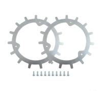 Jeu de picots antidérapants pour Mammotion Yuka pour mini tondeuse robotique auto-centrante, acier laminé à froid, 210 x 2,0 mm, argenté