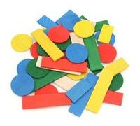 Jeu de 80 pièces nain jaune en bois-1105