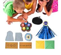 Jeu de Pierre coréen - Ensemble de Jouets Traditionnels à Lancer, G-Onggi Jack Games 6 pièces | Jeu Portable d'entraînement de Coordination œil-Main pour et Adultes, Voyage, fête de Famille