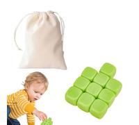 Jeu de pierre pour - Jeu de lancer coloré - 10 blocs d'empilage en silicone - Jouet éducatif - Voyage en famille - Choix parfait pour les réunions de famille ou les activités entre amis