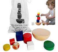 Jeu de Pile - Jeu d'équilibre de l'interface sans Peinture | Give d'équilibre à mâcher | Empiler Les Jouets adaptés à la motricité Fine, à la Coordination et à l'attention œil-Main