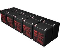 Jeu de Piles T6 Power pour l'alimentation de Secours Hewlett Packard, numéro de pièce 517703-001, VRLA, 12 V