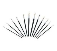 Jeu de pinceaux pour peinture à leau huile, 12 pcstaille1 - 12 1 set e10710-18 G
