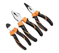 Jeu de Pinces 3 en Acier Allié : Pinces Multiprises pour Bricolage et Réparations - Ergonomique Antidérapante - Kit Outils 6 et 8 Pouces(B)
